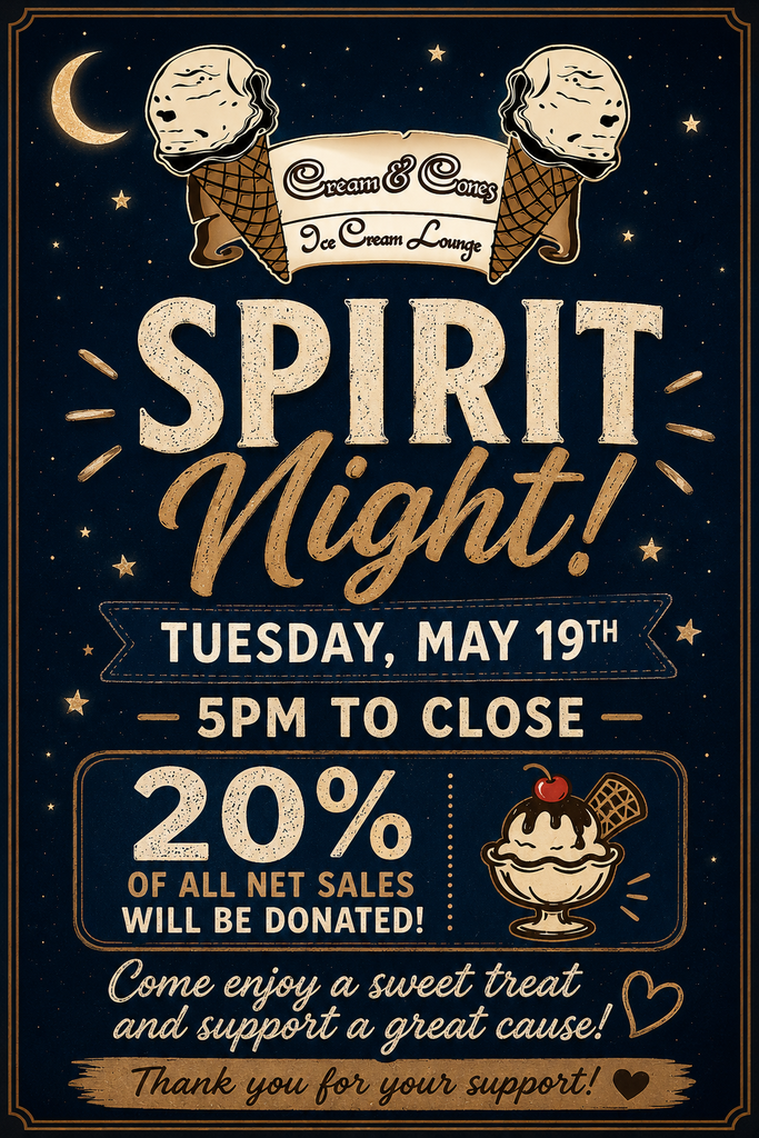 Spirit Night Cream and Cones