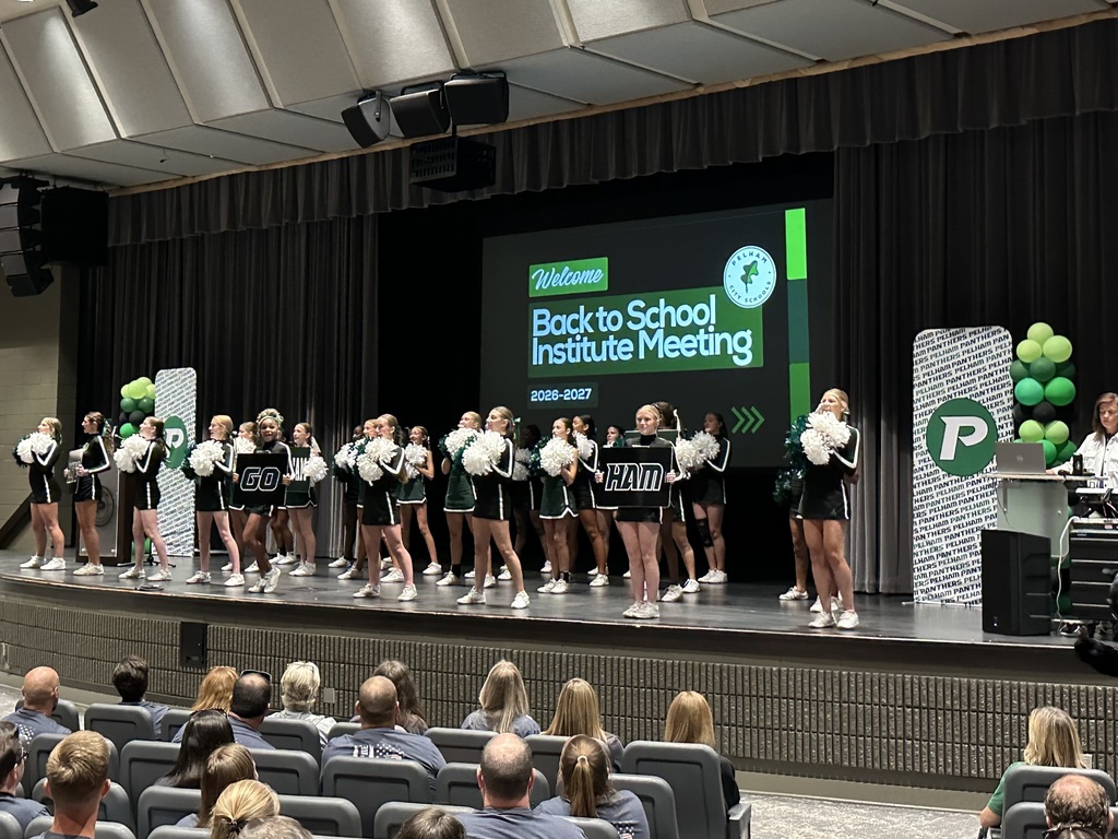 Cheerleaders on stage