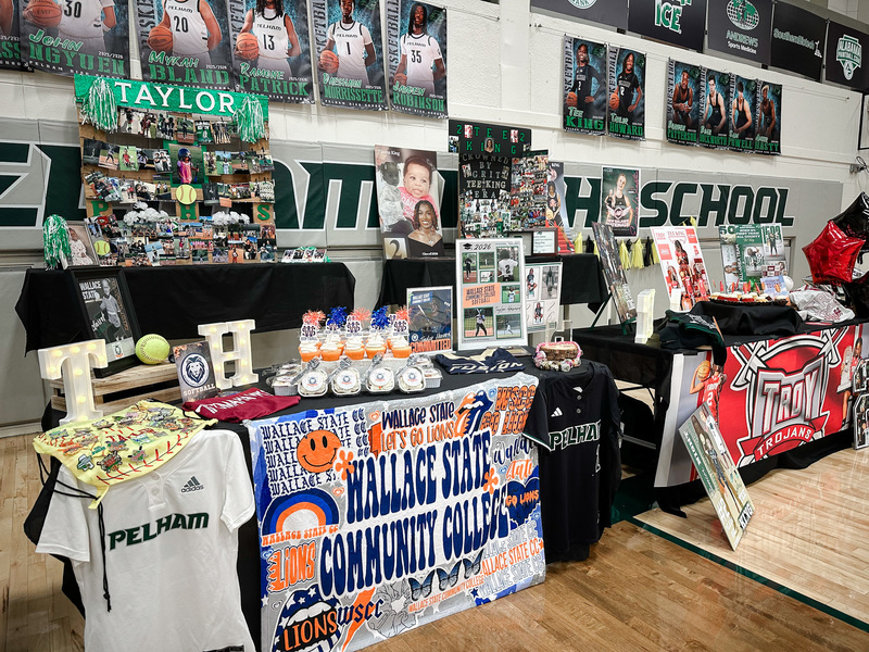 Student tables at National Signing Day