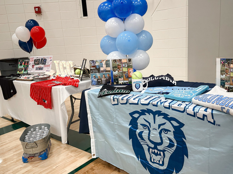 Student tables at National Signing Day