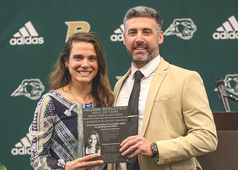 Hall of Fame honoree plaque presentation
