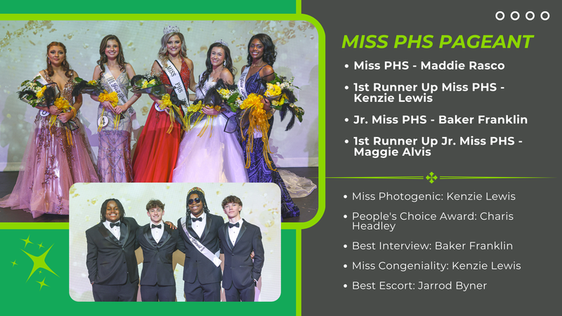 Miss PHS Winners and PHS Escorts