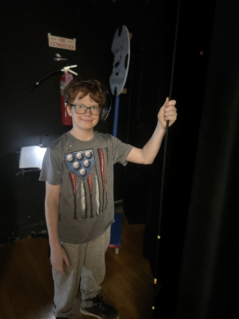 Student with Curtains