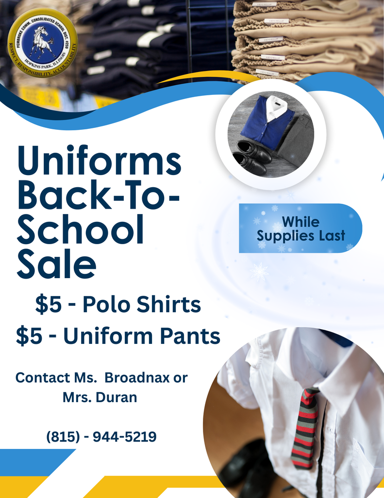 Uniform sale flyer