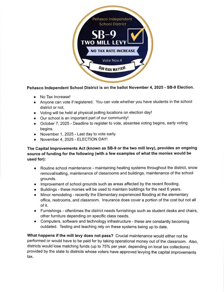 SB-9 Election Flyer