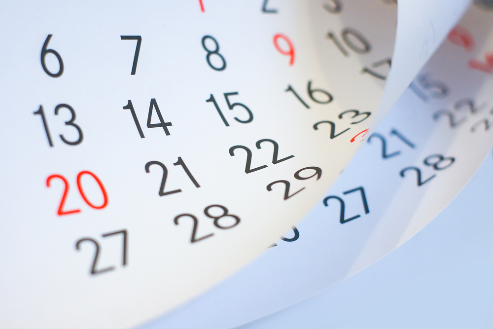 desk calendar