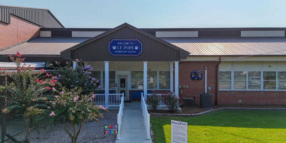 C.F. Pope Elementary front entrance