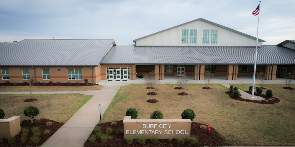 surf city elementary school exterior