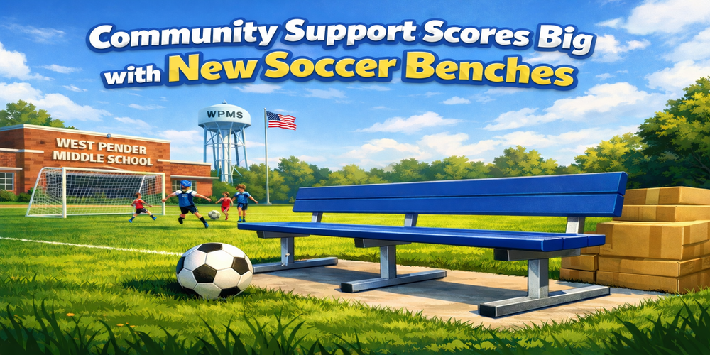 New soccer benches!
