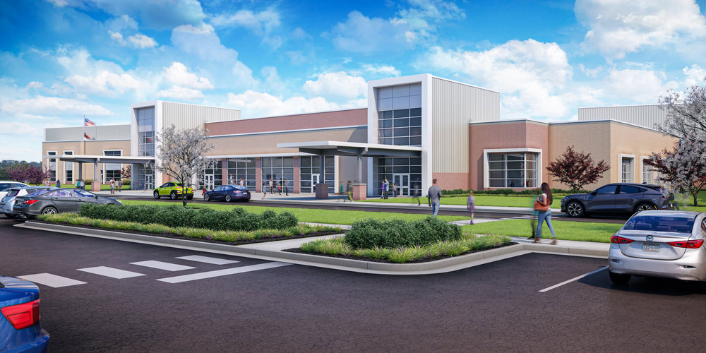 jh lea schools rendering