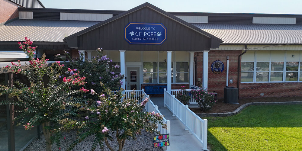 C.F. POPE ELEMENTARY FRONT ENTRANCE