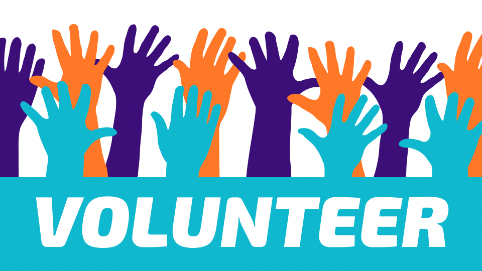 volunteer flyer with hands