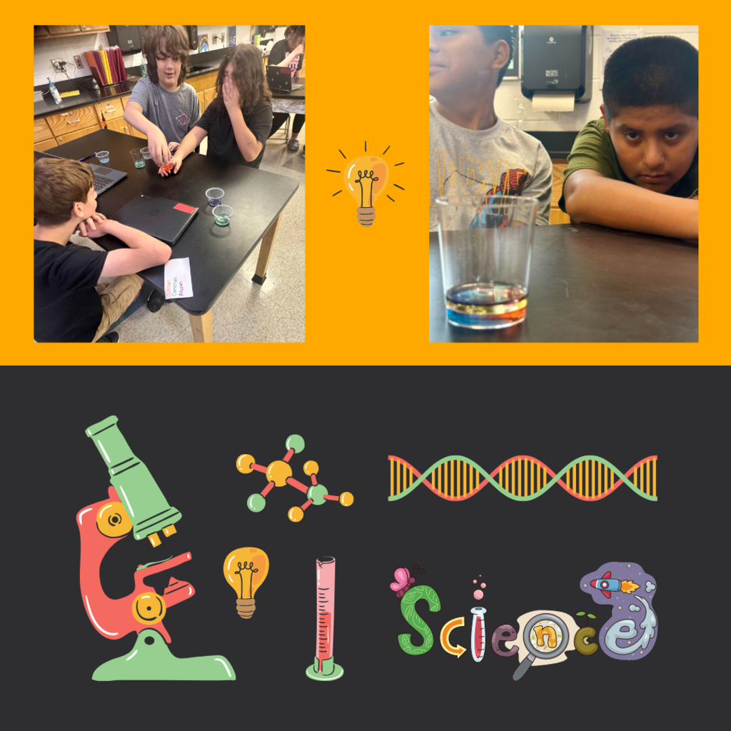 students practicing scientific method with graphics
