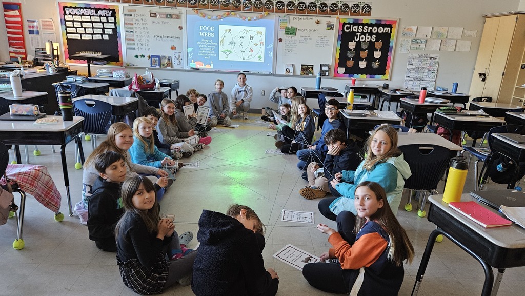 5th grade making food web project