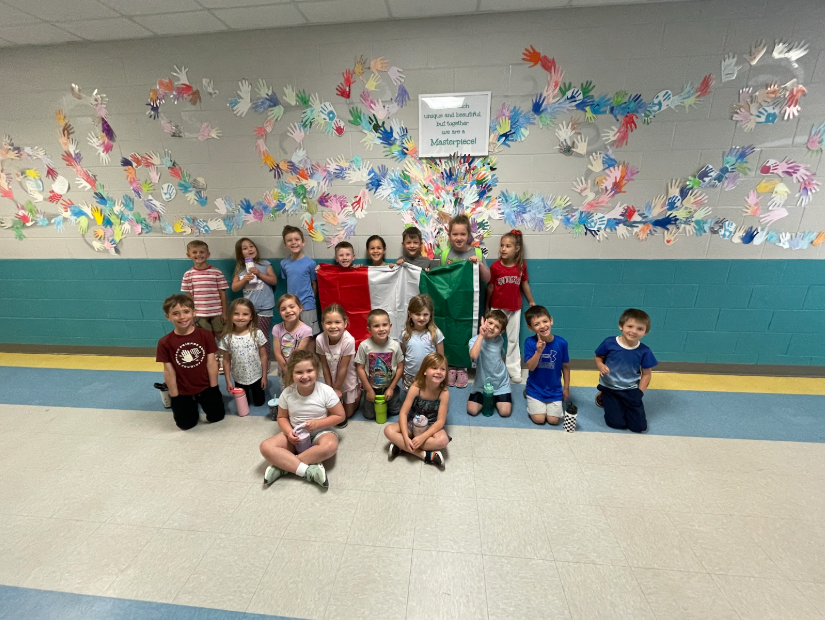 students at olympic field day