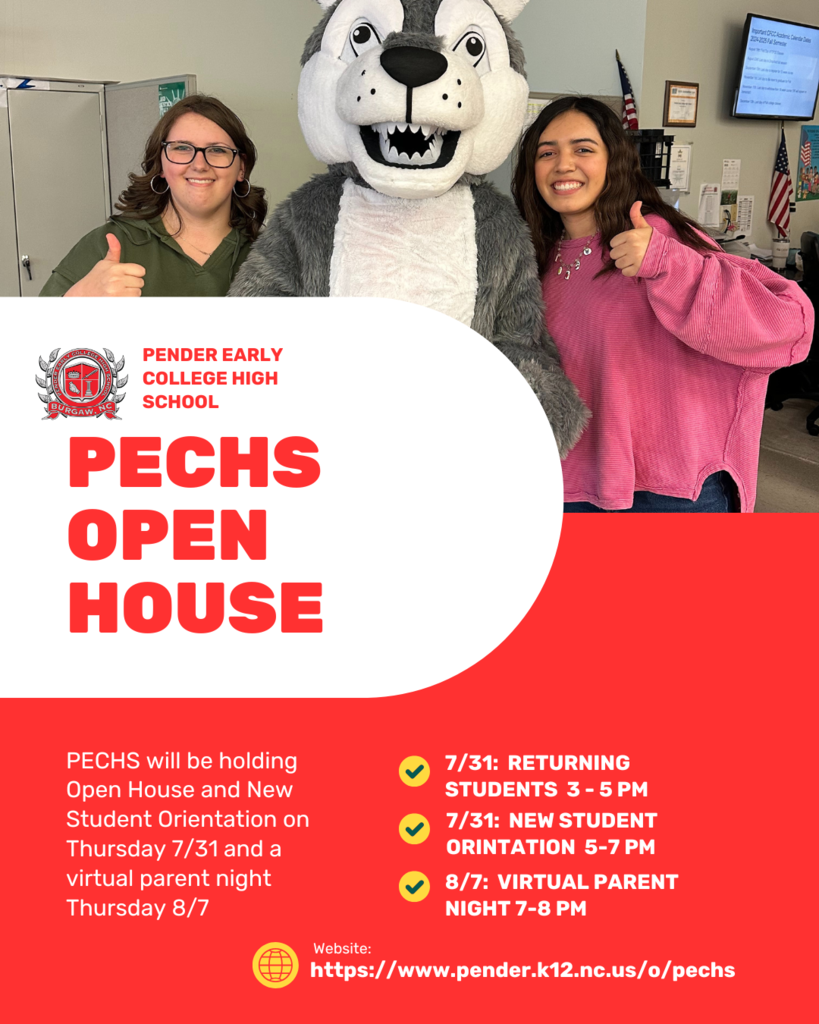 PECHS Open House 2025 times and information