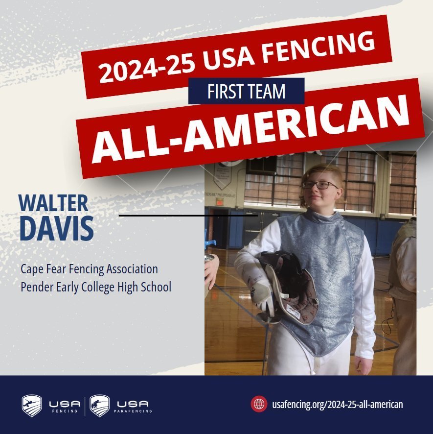 Walter Davis All-American Fencing first team