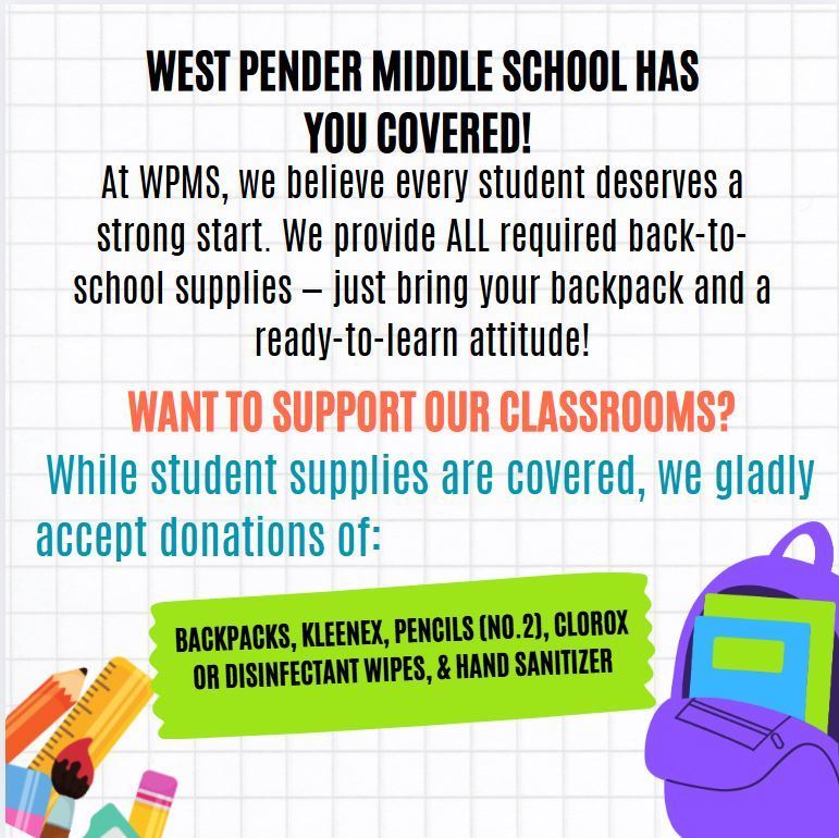 Back to School Supplies - WPMS