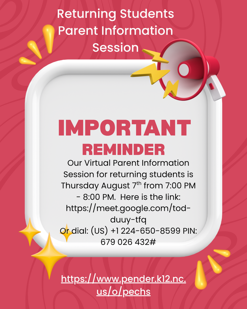 PECHS Parent Night Flyer