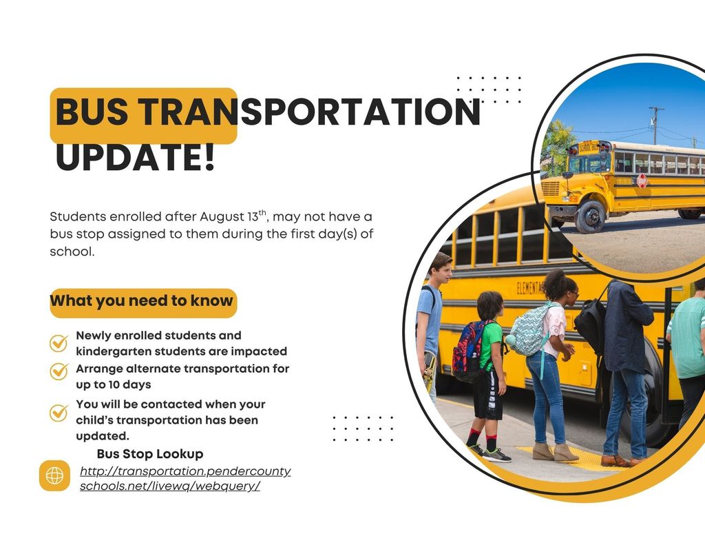 Important Transportation Update!