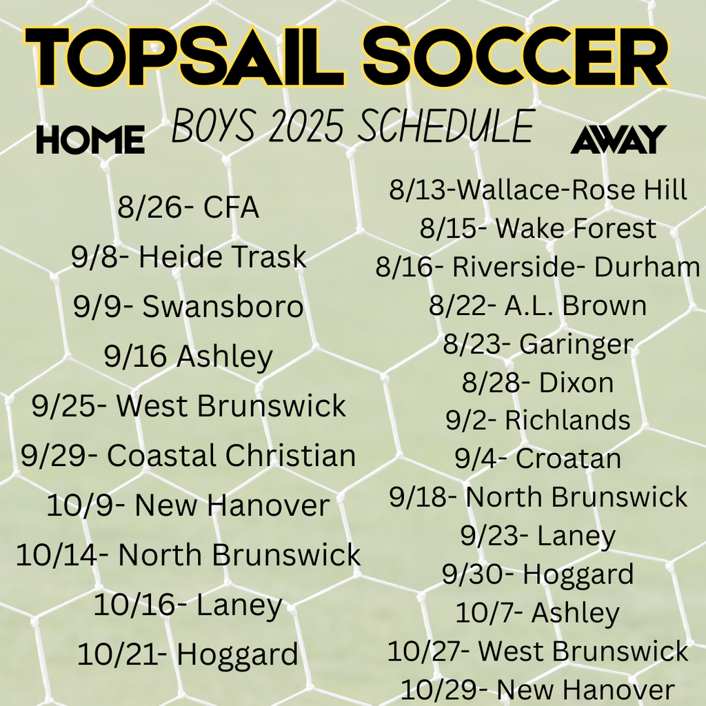 Soccer Schedule