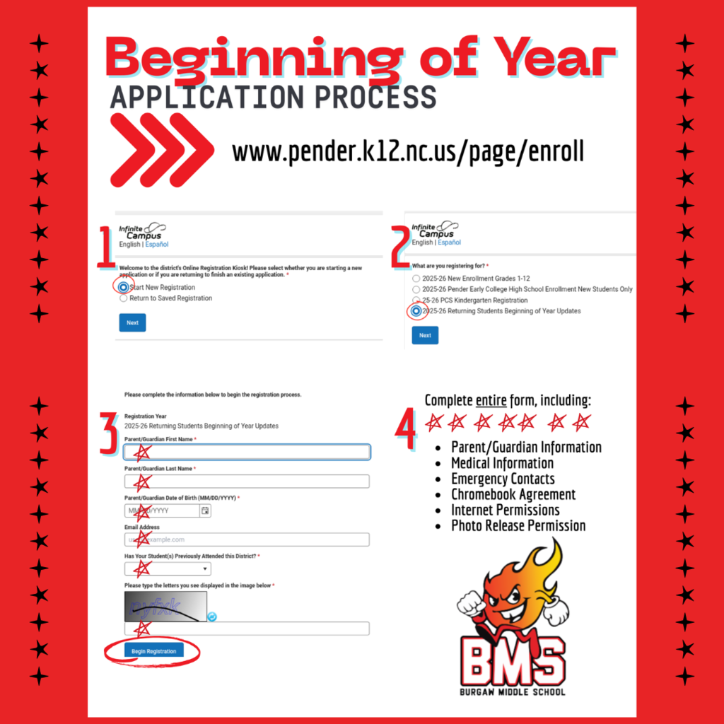 beginning of year application
