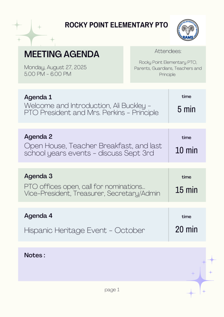 agenda