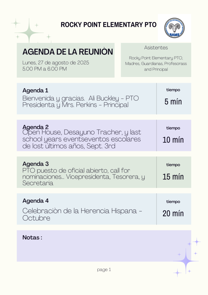 agenda