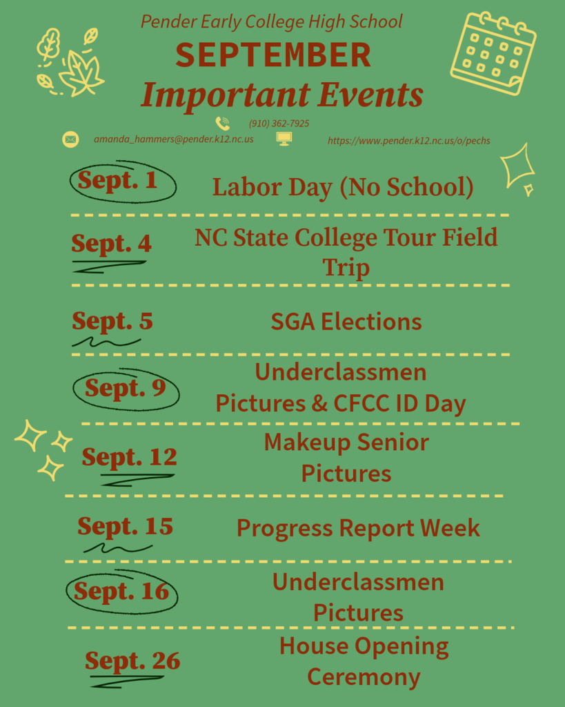 PECHS September events