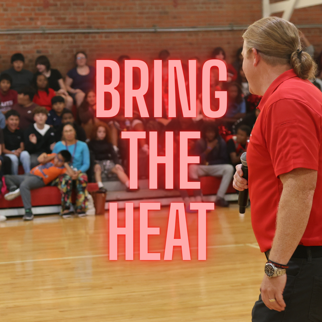 principal at pep rally
