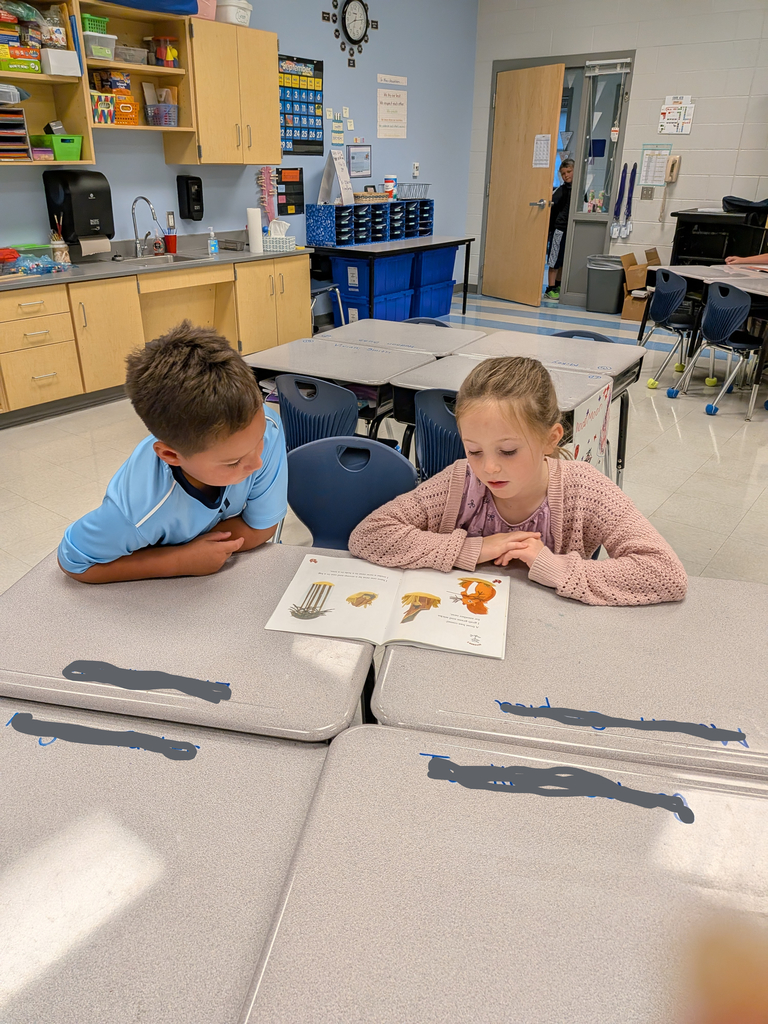 2nd graders buddy reading