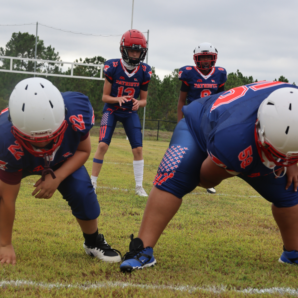 football players in a game