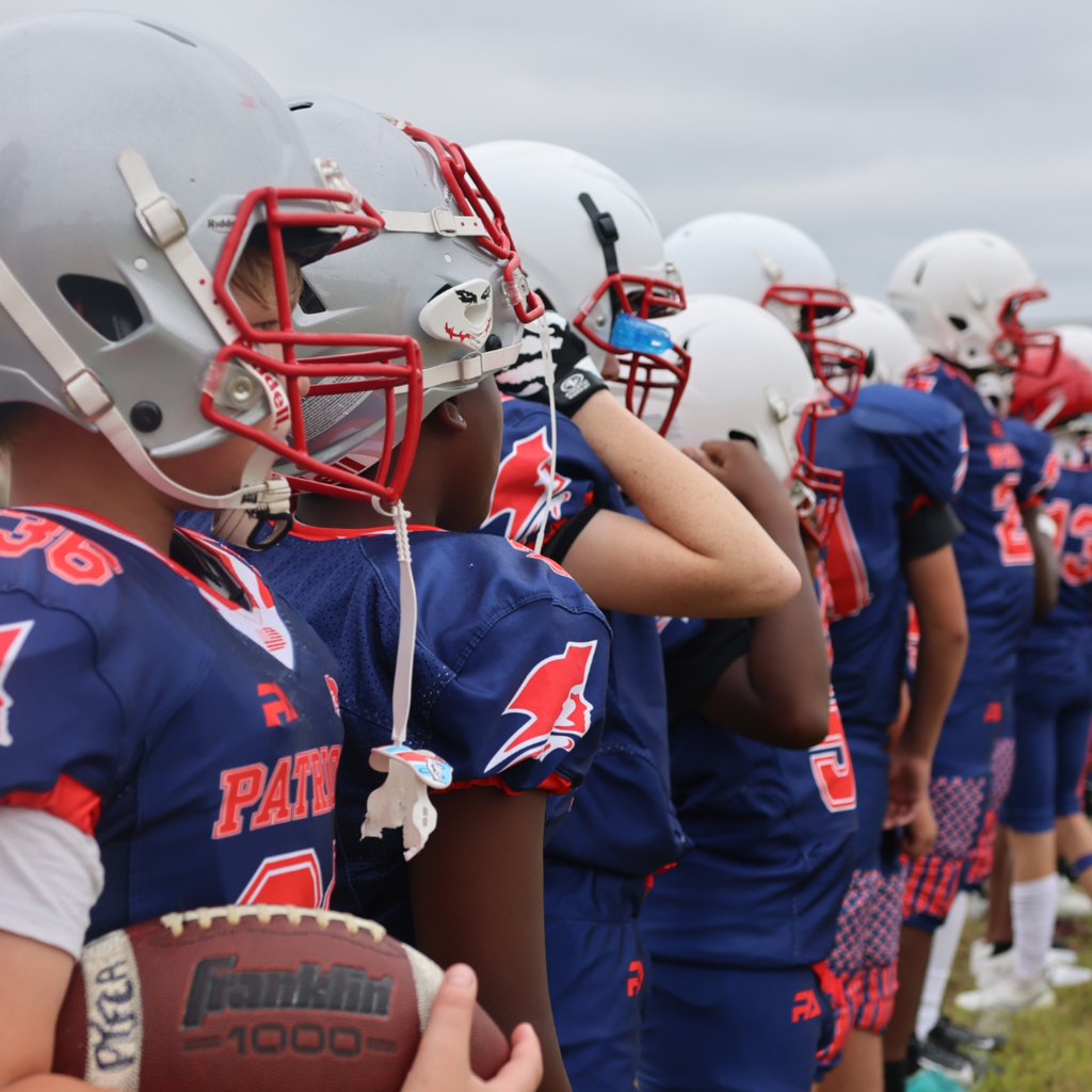 football players posing 
