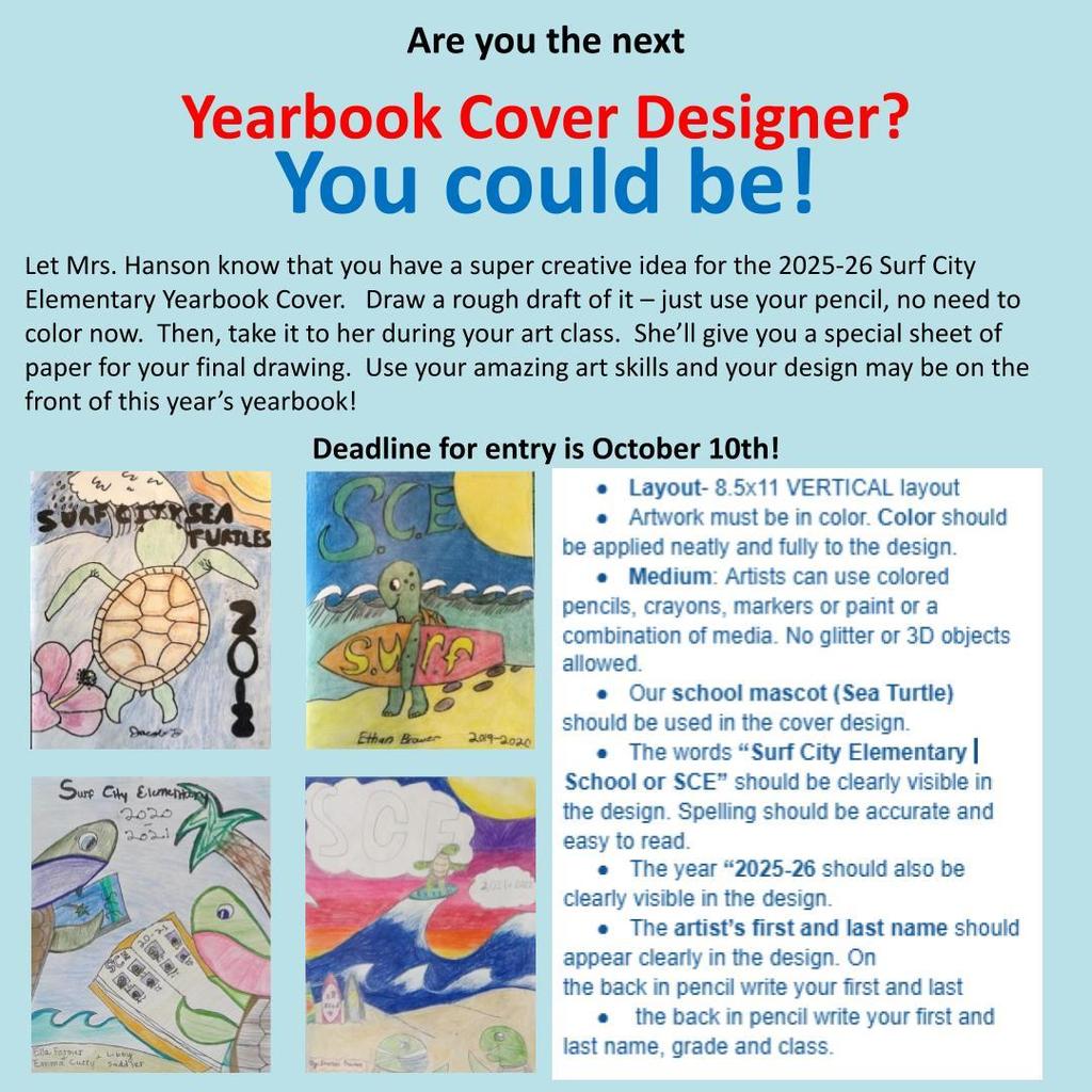 yearbook cover designer information