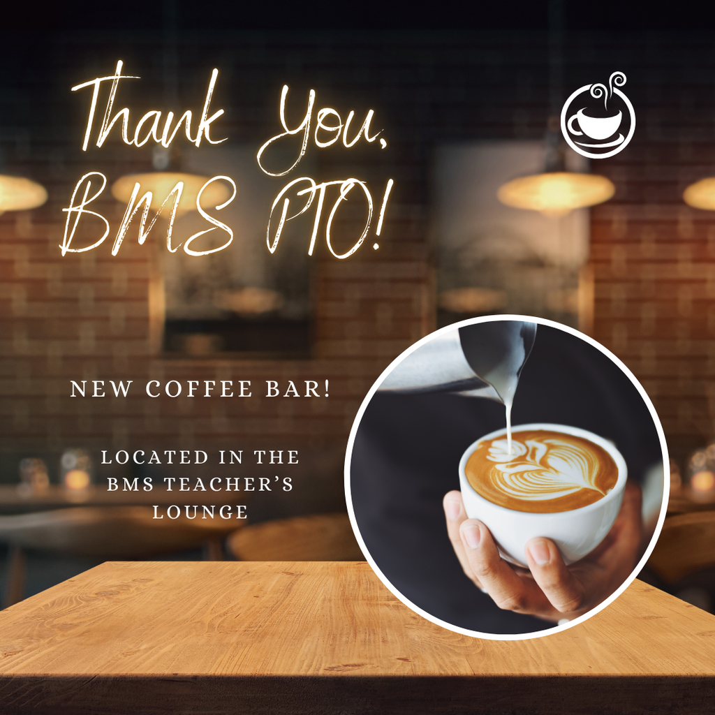 thank you flyer with coffee