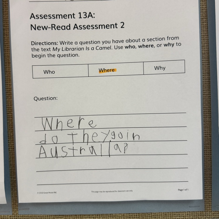 book assignment