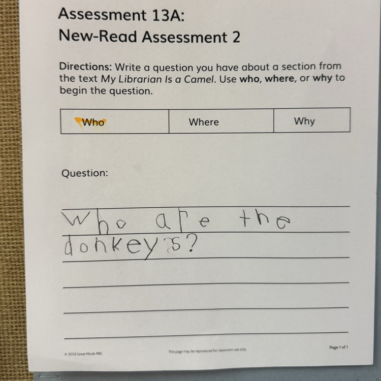 book assignment
