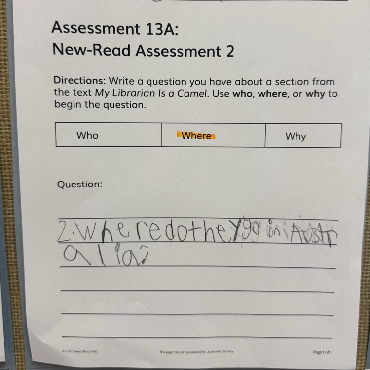 book assignment