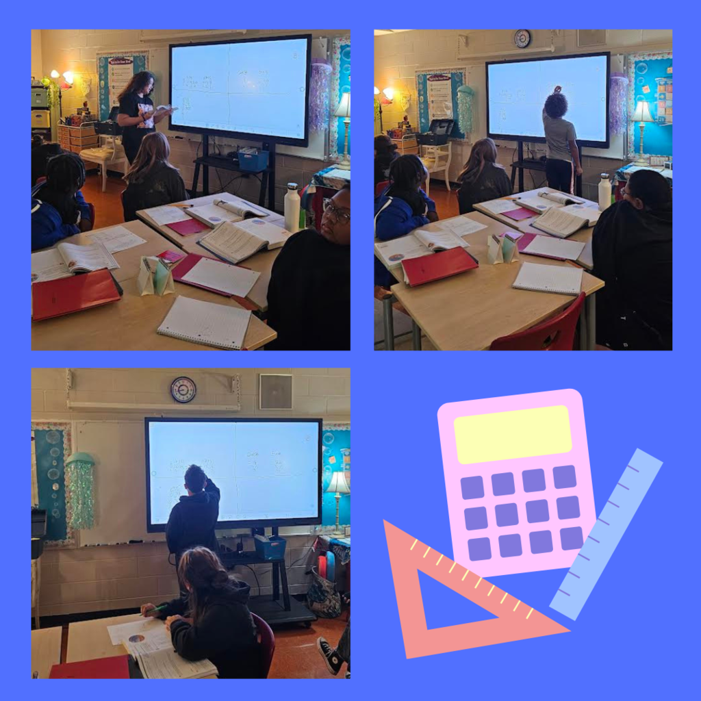 students sharing math strategies with classmates