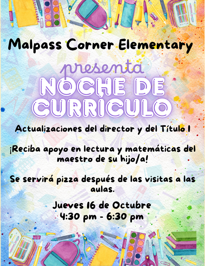 Curriculum Night Spanish
