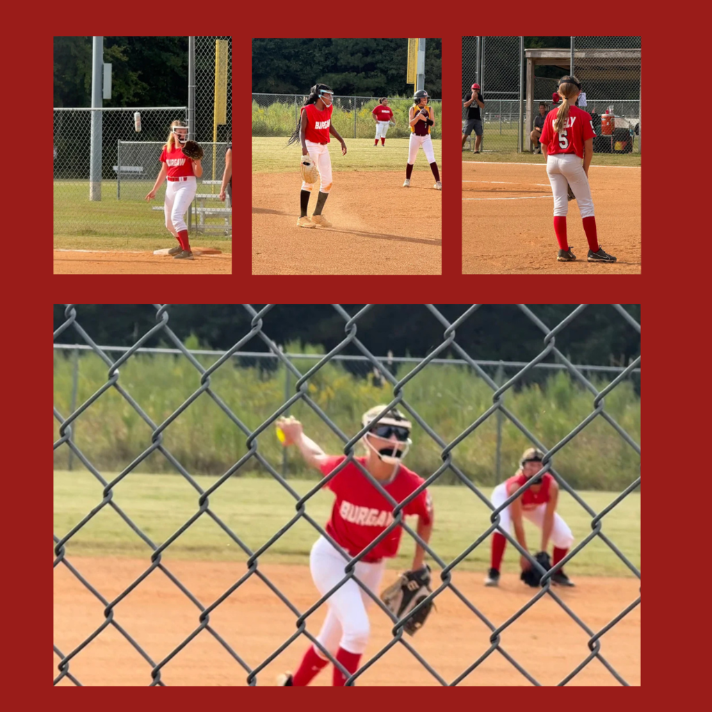 softball team playing