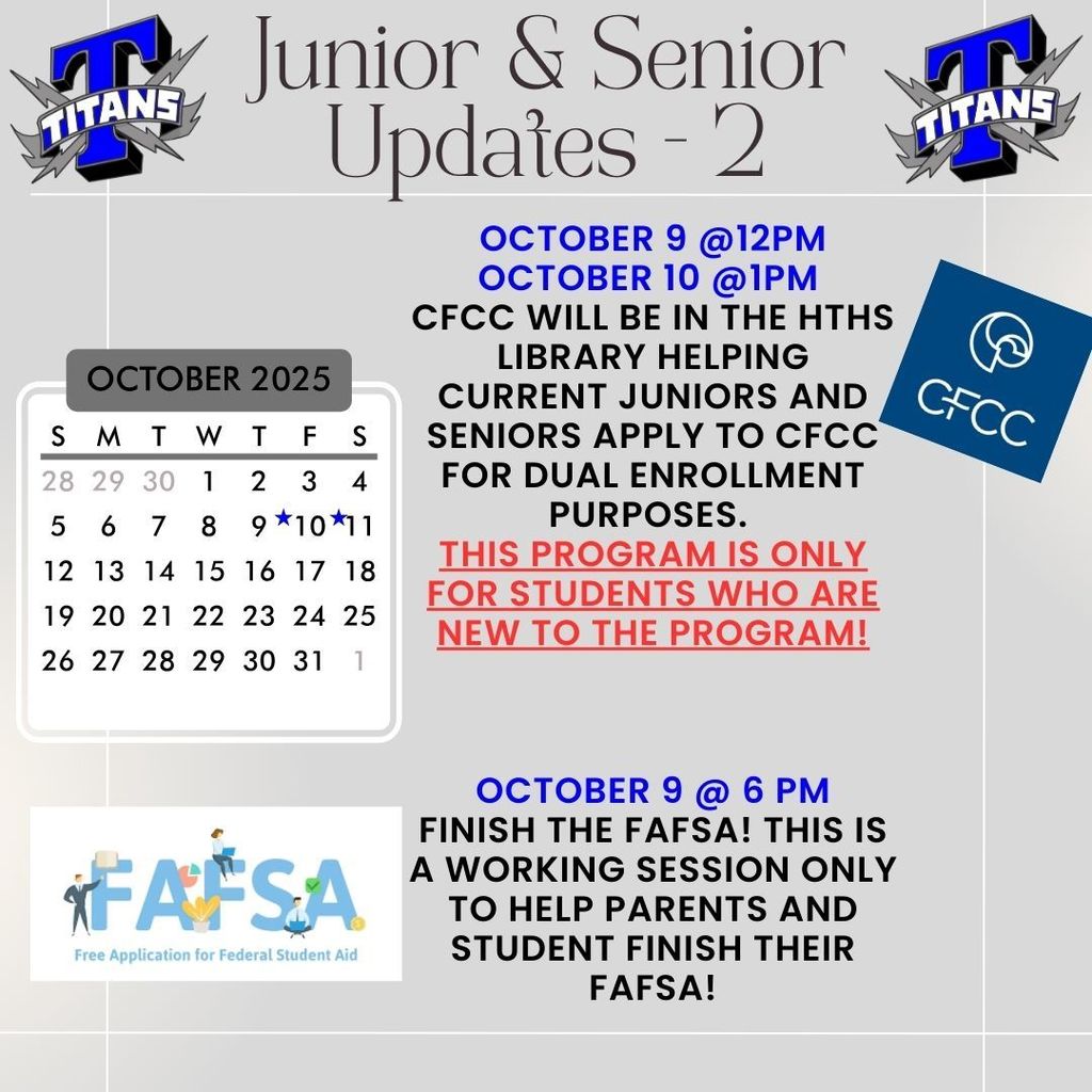 11th and 12th grade updates 2