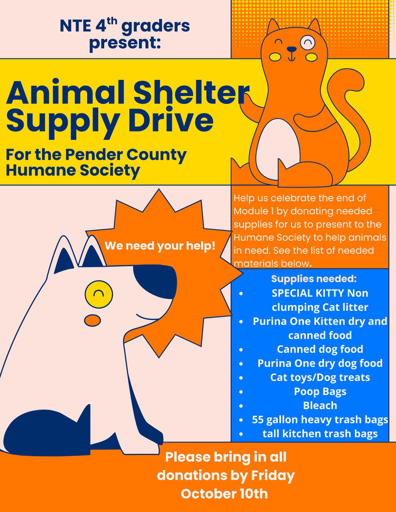 Animal Shelter Supply Drive