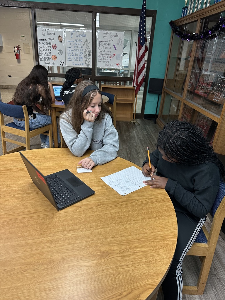 PECHS students tutoring Burgaw Middle School students