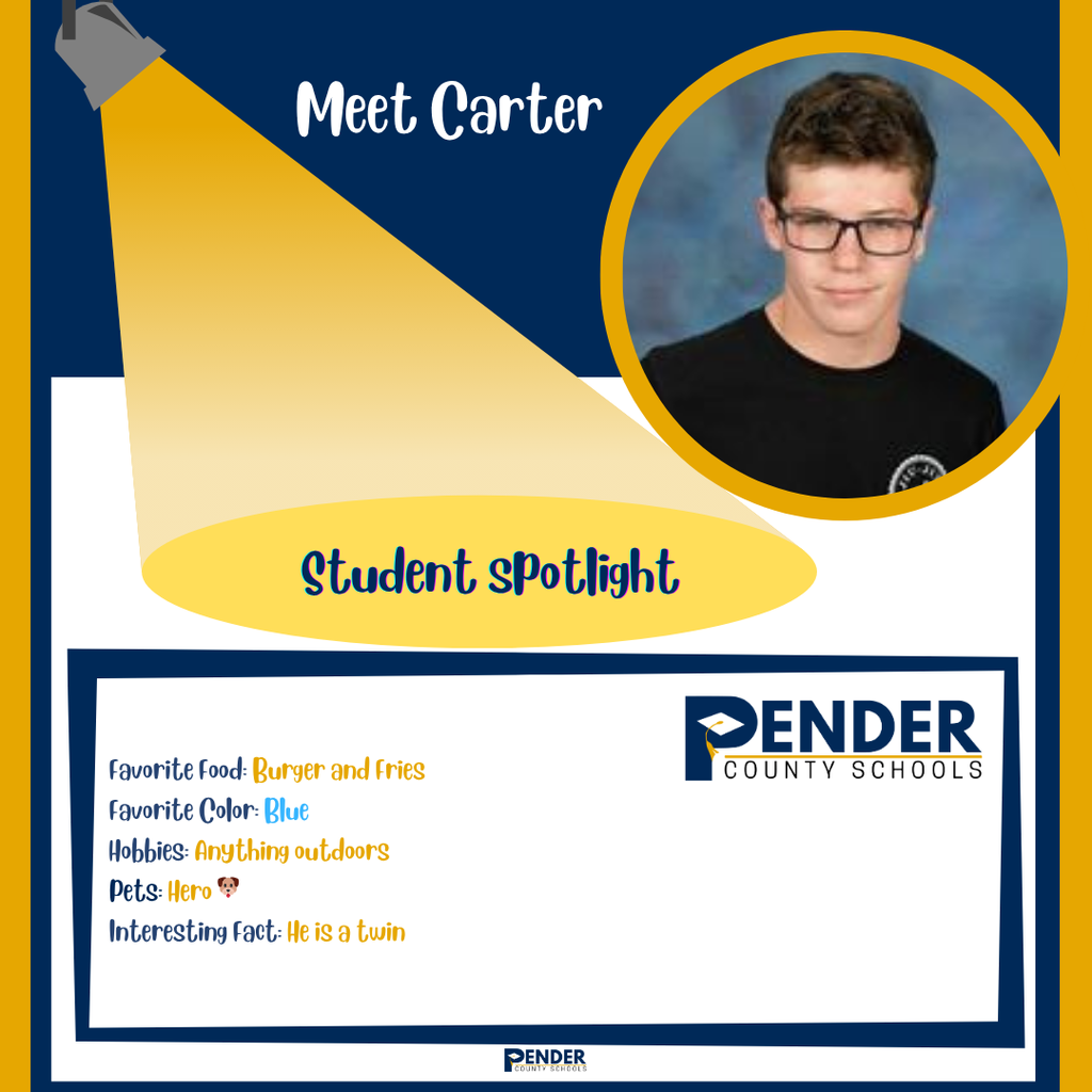student spotlight carter