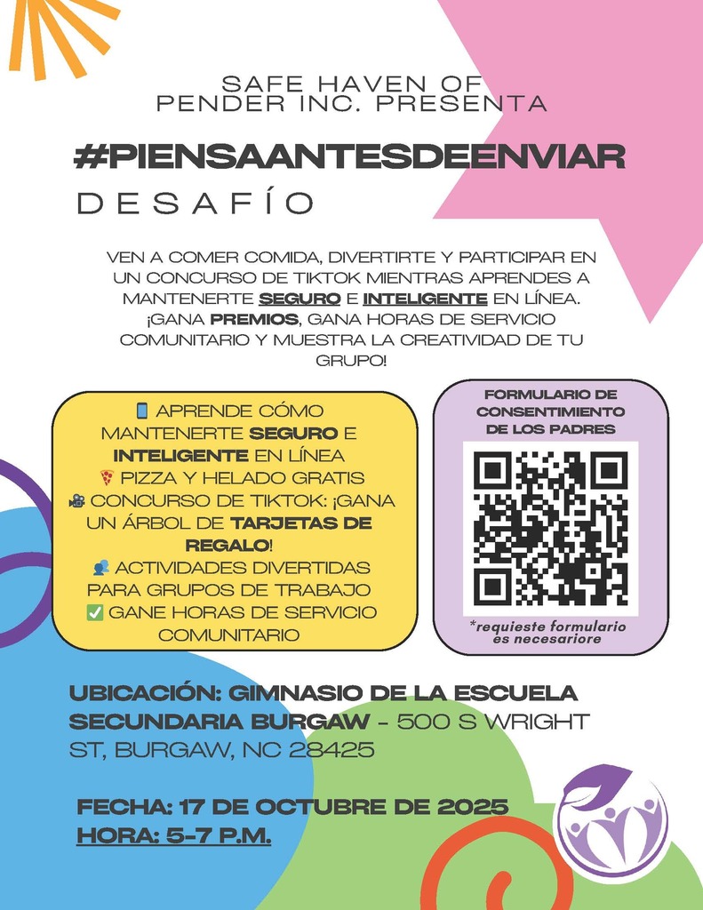 safe haven think before you send challenge spanish
