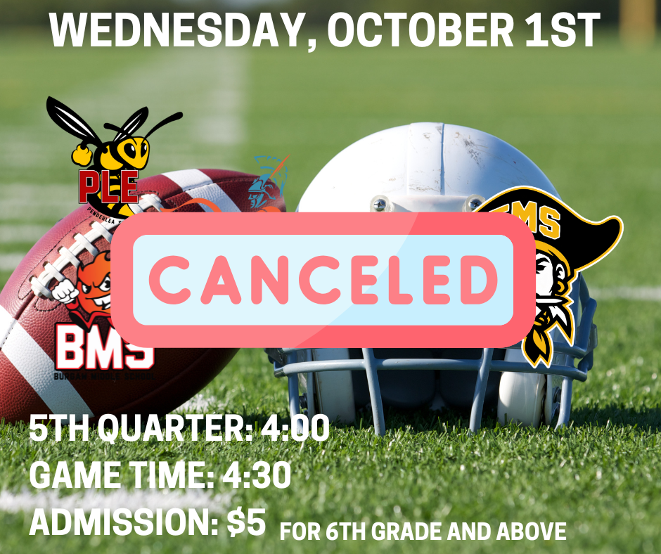 Football game canceled! 
