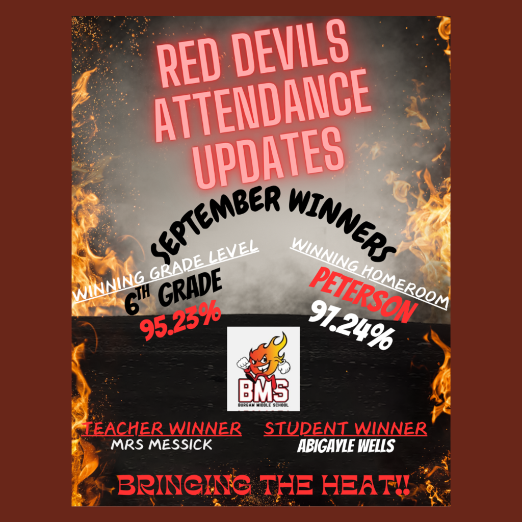 September attendance winners