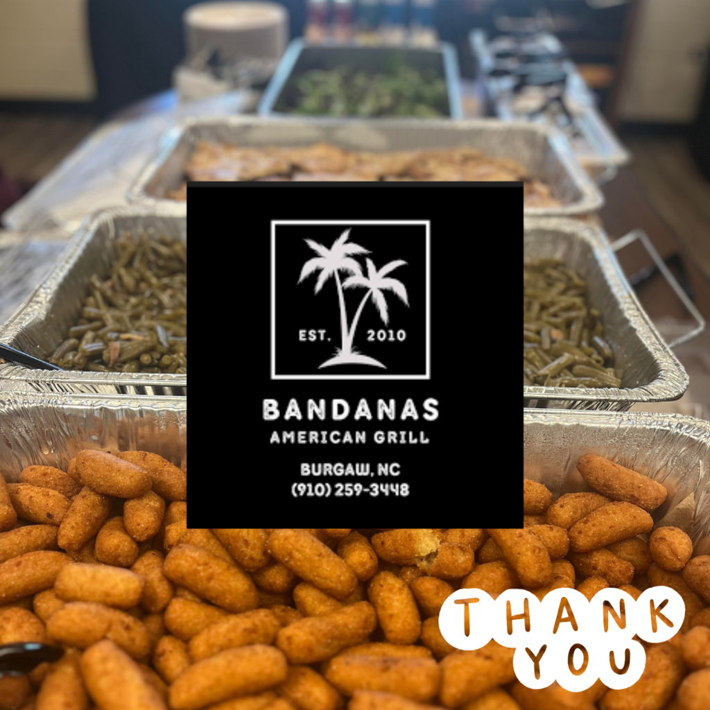 food in trays with graphics