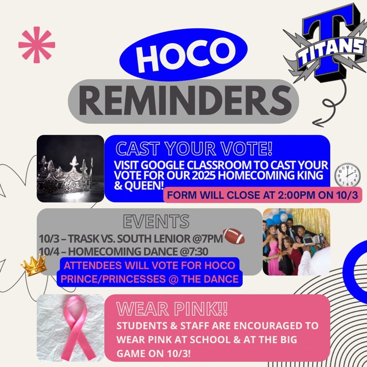 reminders for homecoming